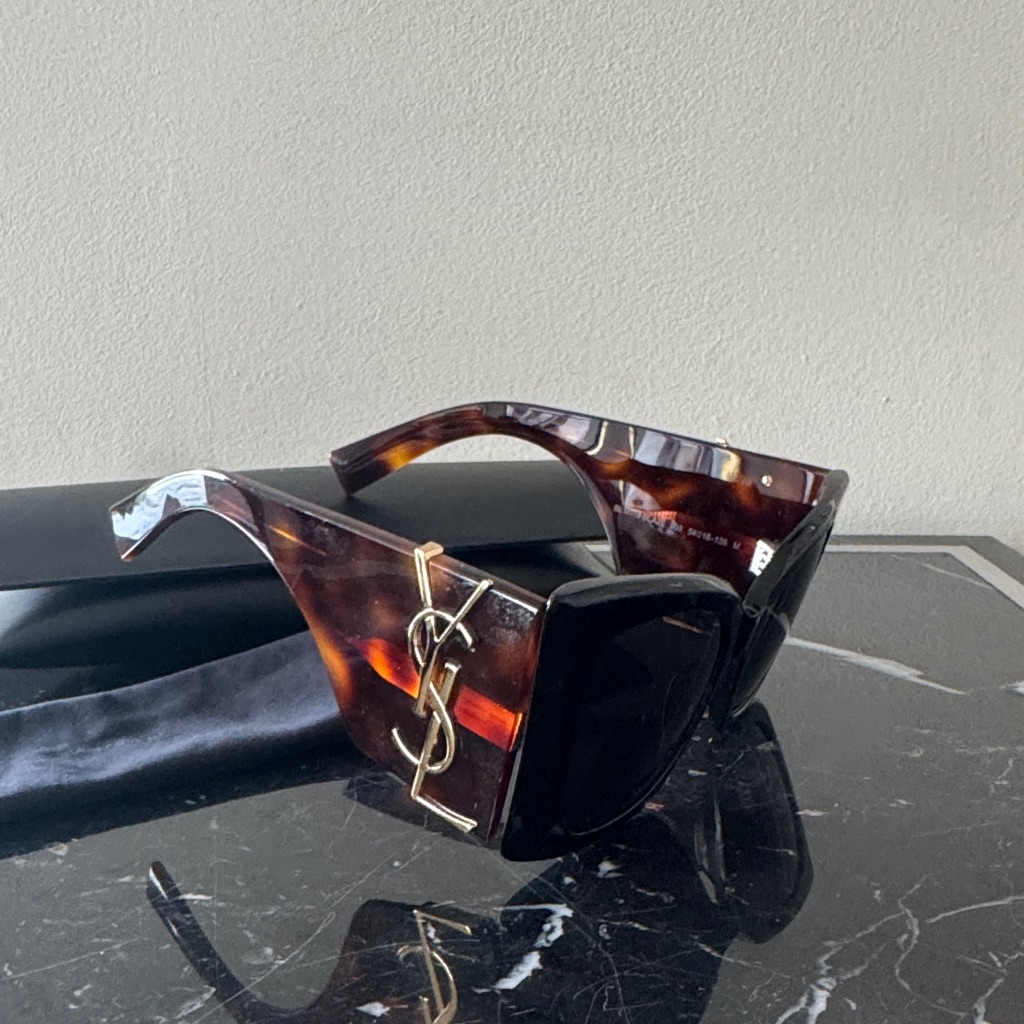 Yves Saint Laurent Blaze Tortoise Shell / Black Sunglasses